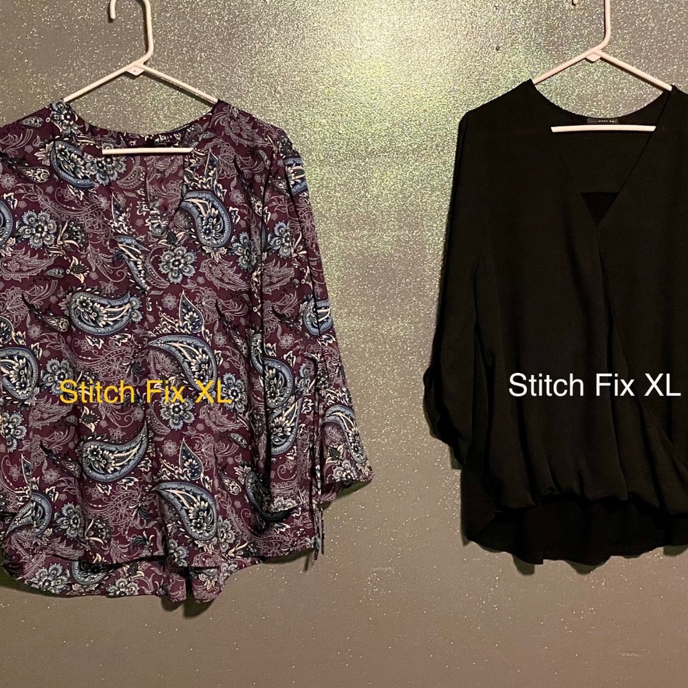 Lot of 2 womens XL tops